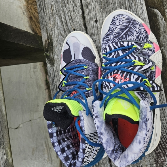 Nike Kybrid S2 Men's 8.5 CQ9323-002 " What The Neon" Kyrie Irving - Picture 12 of 14